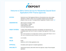 Tablet Screenshot of ideposit.com.au